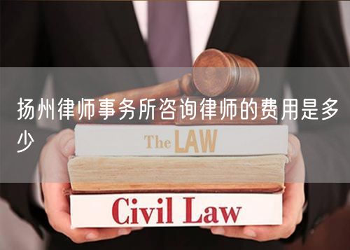 扬州律师事务所咨询律师的费用是多少